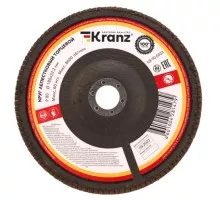 Круг лепестковый Kranz KR-90-0023 торцевой, p80, 180х22,2мм
