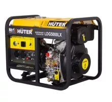 Электростанция дизельная с воздушным охлаждением HUTER LDG  5000LX открытая 64/2/7