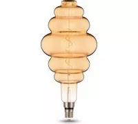 Лампа светодиодная GAUSS Honeycomb filament 6w 420lm 2400к е27 golden flexible led 158802006