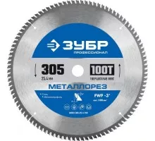 Пильный диск по металлу и металлопрофилю ЗУБР Металлорез 305х25.4мм 100т 36932-305-25.4-100