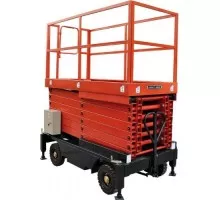 Ножничный подъемник GROST PX 05-9000 несамоходный (9 м/500 кг, AC, 220 В) 211717 211717