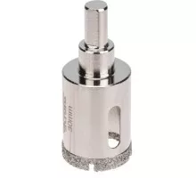 Алмазная коронка для мокрого сверления Kranz KR-92-0010 30мм по керамограниту с центров. сверлом