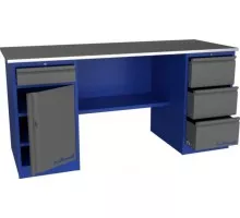 Верстак слесарный двухтумбовый ВЕРСТАКОФФ PROFFI 218 Т1 Д3 101253 [101253]