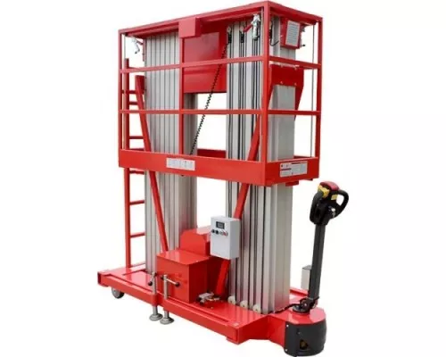 Телескопический подъемник GROST Double Drive 0.2-12 самоход., двухмачтов. (12 м/200 кг, DC ) 200046 [200046]