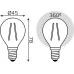 Лампа светодиодная GAUSS Basic Filament Шар 5,5W 530lm 4100К Е14 LED (3 лампы в упаковке) [1051126T]