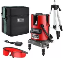 Лазерный уровень DEKO DKLL02RB SET 2 со штативом 065-0297