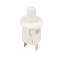 Выключатель-кнопка REXANT 250V 2.5А (2с) ON-(OFF) ( уп.10 штук ) Б/Фикс белый (PBS-19С2) (мебельная) 36-3021
