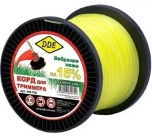 Леска триммерная DDE Classic line (1,6 ммх180 м; круг; желтая) 644-702