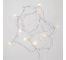 Гирлянда светодиодная Neon-Night Жемчужинки 1,5 м прозрачный пвх, 10 LED, теплый белый 303-097