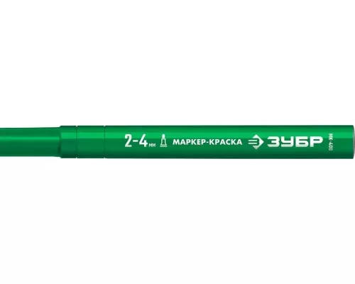Маркер ЗУБР МК-400 2-4 мм, круглый, зеленый [06325-4]