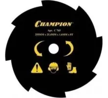 Нож для травы CHAMPION 8/230/25,4 (Т283,Т284,125R,325RDx/Rx, 323R,235R,FS85,350,450) (C5108) C5108