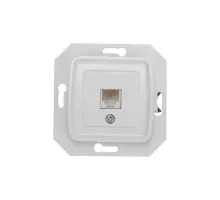 Розетка телефонная Kranz KR-78-0222 DEA RJ11 с/у мех. бел