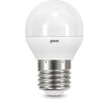 Лампа светодиодная GAUSS Шар шар 6.5w 550lm 4100k e27 led 105102207
