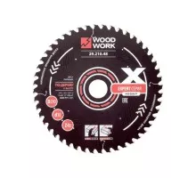 Пильный диск по дереву WOODWORK 210x2,4/1,6x30 Z=48 A=15 29.210.48