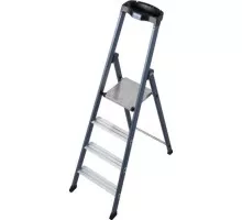 Стремянка алюминиевая KRAUSE MONTO SEPRO 4 ступени анодированная 124180