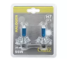 Лампа галогеновая GANZ GIP06056 12V H7 55W +50% PX26d 5000k 2 шт.