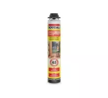 Пена монтажная SOUDAL 65 желтая, профессиональная (820 мл) 199003