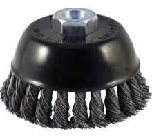 Щетка обдирочная для УШМ D.BOR чашеобразная METAL Standard D-120 мм М14 витая (арт. D02-MS-120-M14-050) D02-MS-120-M14-050