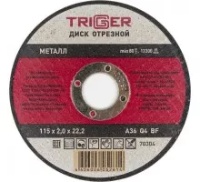 Отрезной круг по металлу TRIGGER 70 304 115х2.0х22.2мм тов-157522