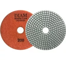 Алмазная тарелка на липучке DIAM АГШК 125*2,5 №200 Master Line Universal (сухая/мокрая) 000645