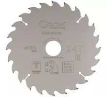 Пильный диск по дереву Cutop Profi plus 24Т, 185х1,3/2,0х30/25,4/20/16 мм с тефлоновым пок 75-18524Т