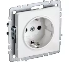 Розетка IEK BRITE РС11-1-0 16а без защ. шторки бел. BR-R11-16-K01