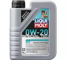 Масло моторное LIQUI MOLY SAE 0W20 Special Tec V 1 л 20631 синтетическое 20631
