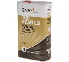 Масло трансмиссионное GNV Top Gear LS Synthetic 75W90 GL-5 1 л (металл. канистра) GTG1072015LS0007590001