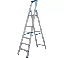 Стремянка алюминиевая KRAUSE STABILO R13 7 перфорированных ступеней 136053