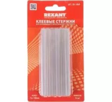 Стержни клеевые REXANT прозрачные светящиеся 7x100 мм, 12 шт. 09-1060