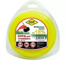 Леска триммерная DDE Classic line (2,0 ммх15 м; круг; желтая) 644-719