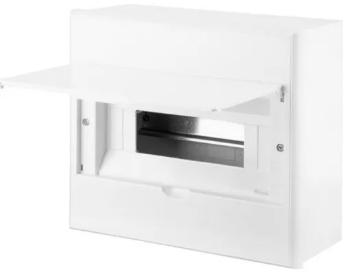 Бокс KRANZ KR-11-0313 пластиковый ЩРН-П-12 IP41 белый (белая дв.) Бокс KRANZ KR-11-0313 пластиковый ЩРН-П-12 IP41 белый (белая дв.)