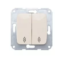 Выключатель Kranz KR-78-0237 DEA (переключатель) 2кл прох. с/у 10A мех. бежевый