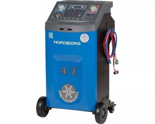Установка заправки автомобильных кондиционеров NORDBERG NF15 полуавтоматическая [ЦБ-00007782]
