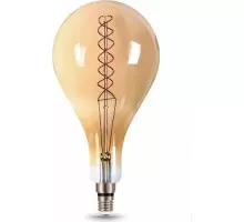 Лампа светодиодная GAUSS А160 filament 8w 620lm 2400к е27 golden flexible led 150802008