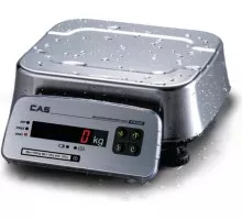 Весы торговые Cas FW500-30E (до 30кг) влагостойкие, нержавеющая платф/корпус 679604