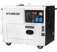 Дизельный генератор с воздушным охлаждением HYUNDAI DHY  8500SE в кожухе DHY 8500SE