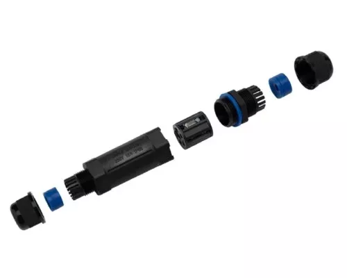 Кабельный коннектор REXANT 07-5961 I-образный (3PIN 0,5-2,5мм2) IP68 Кабельный коннектор REXANT 07-5961 I-образный (3PIN 0,5-2,5мм2) IP68