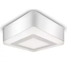 Потолочный светодиодный светильник GAUSS Backlight накладной квадрат. акрил, 6+3w, led 3000k BL222