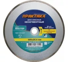 Алмазный диск для резки керамики ПРАКТИКА 1A1R 300х25.4 мм 038-951 038-951