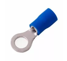 Наконечник REXANT 08-0035 ( уп 100 шт ) кольцевой изолированный ø 6.5 мм 1.5-2.5 мм² синий [08-0035]