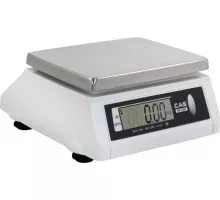 Весы торговые Cas SW-10w настольные влагостойкие (до 10 кг) 1262750