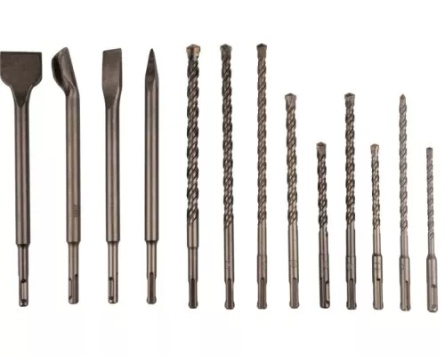 Набор буров Kranz KR-91-0409 и долот SDS-plus, 13 пр. Набор буров Kranz KR-91-0409 и долот SDS-plus, 13 пр.