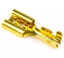 Клемма плоская REXANT 08-0921 ( уп 100 шт ) гнездо 7.5 мм 1-2.5 мм² (РП-м 2.5-(6.3)) 08-0921