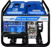 Электростанция дизельная с воздушным охлаждением ТСС SDG 7500 EHA открытая 100026
