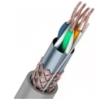 Кабель REXANT SF/UTP, CAT 5e, PVC 4х2x(0,16х7)мм, внутр. многожильный, серый 01-0343
