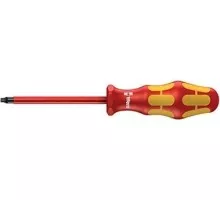 Отвертка диэлектрическая WERA Kraftform Plus 100 VDE 1000 V 168i # 2 х 100 мм WE-004781 WE-004781