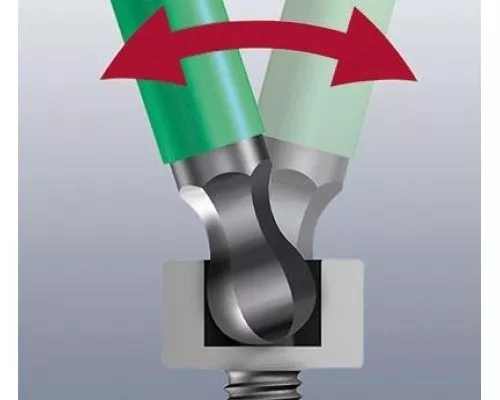 Ключ шестигранный WERA L-образный хромированный со сферической головкой 950 PKL SW 5.0 мм WE-022060 [WE-022060]