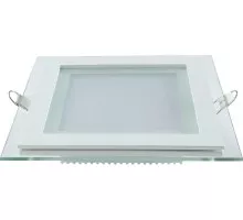 Потолочный светодиодный светильник GAUSS Glass квадрат 18w 1480lm 4000k с дек стек led 948111218