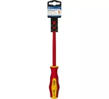 Отвертка диэлектрическая шлицевая Кобальт 646-478 ultra grip sl 8,0х175 мм cr-v, двухкомпонентная ру